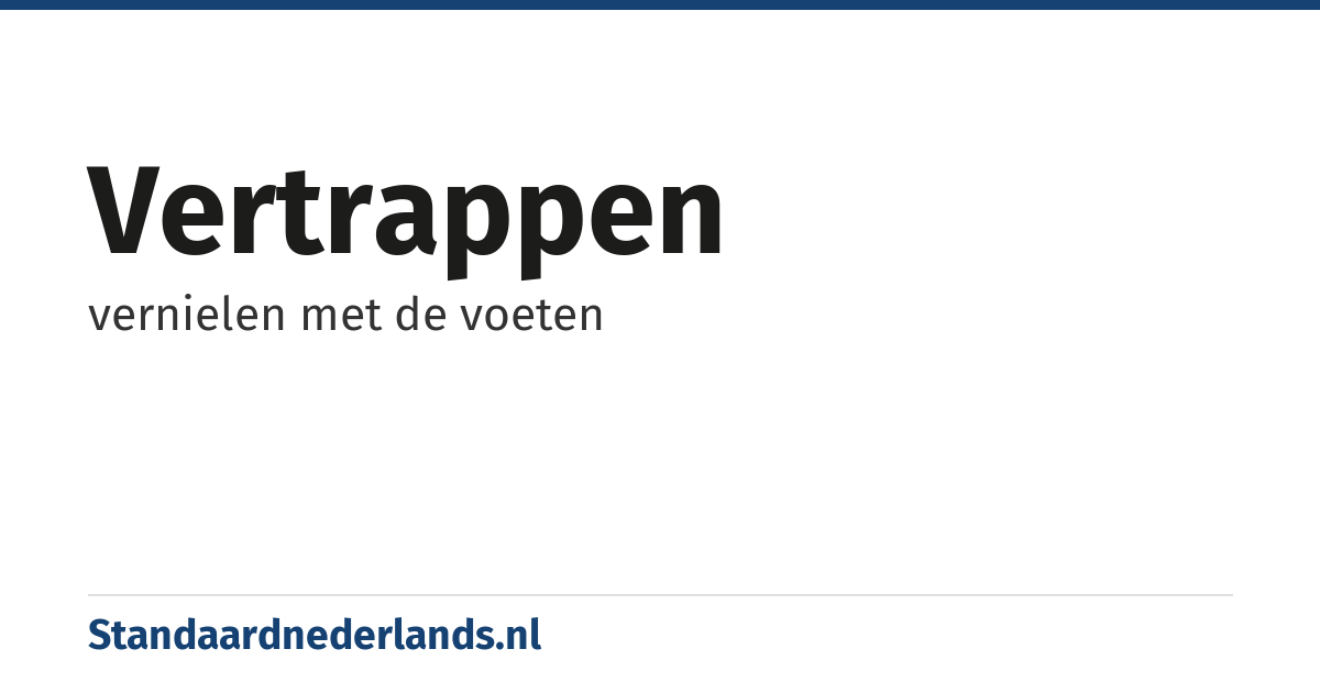 vertrappen: vernielen met de voeten
