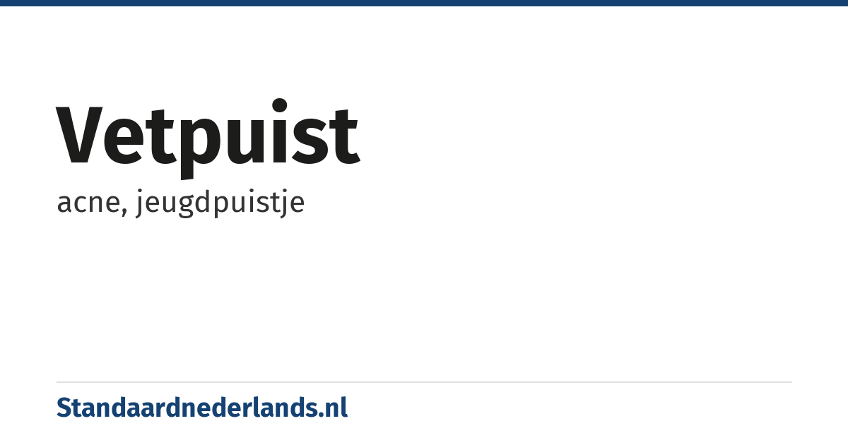 vetpuist: acne, jeugdpuistje