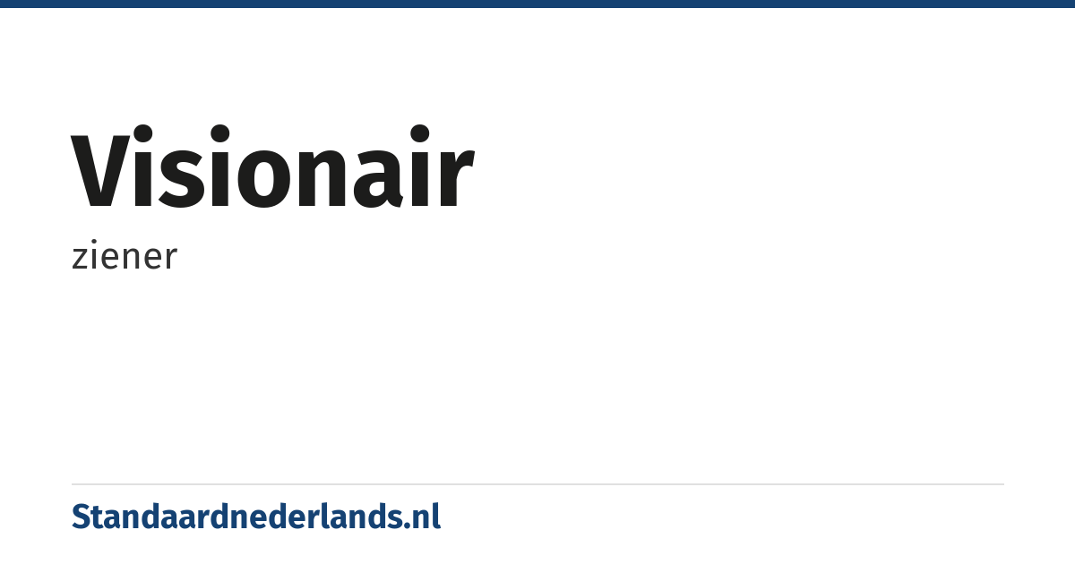visionair: ziener