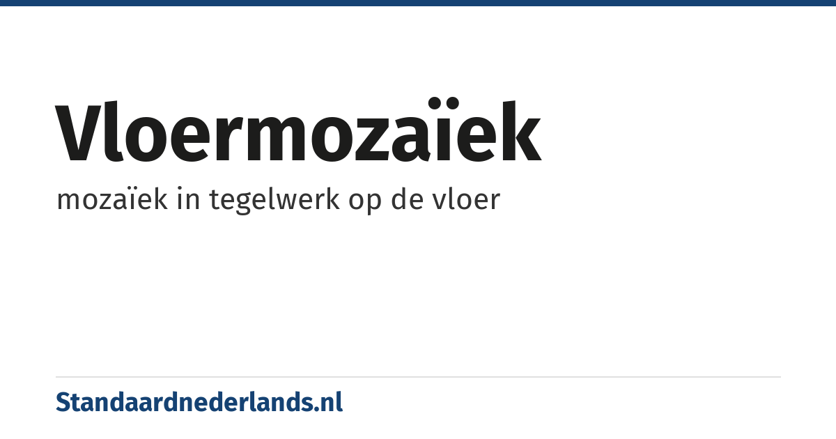 vloermozaïek: mozaïek in tegelwerk op de vloer