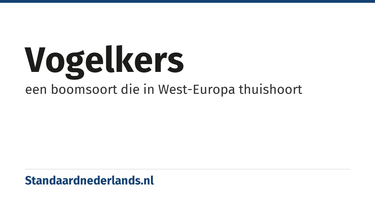 vogelkers: een boomsoort die in West-Europa thuishoort