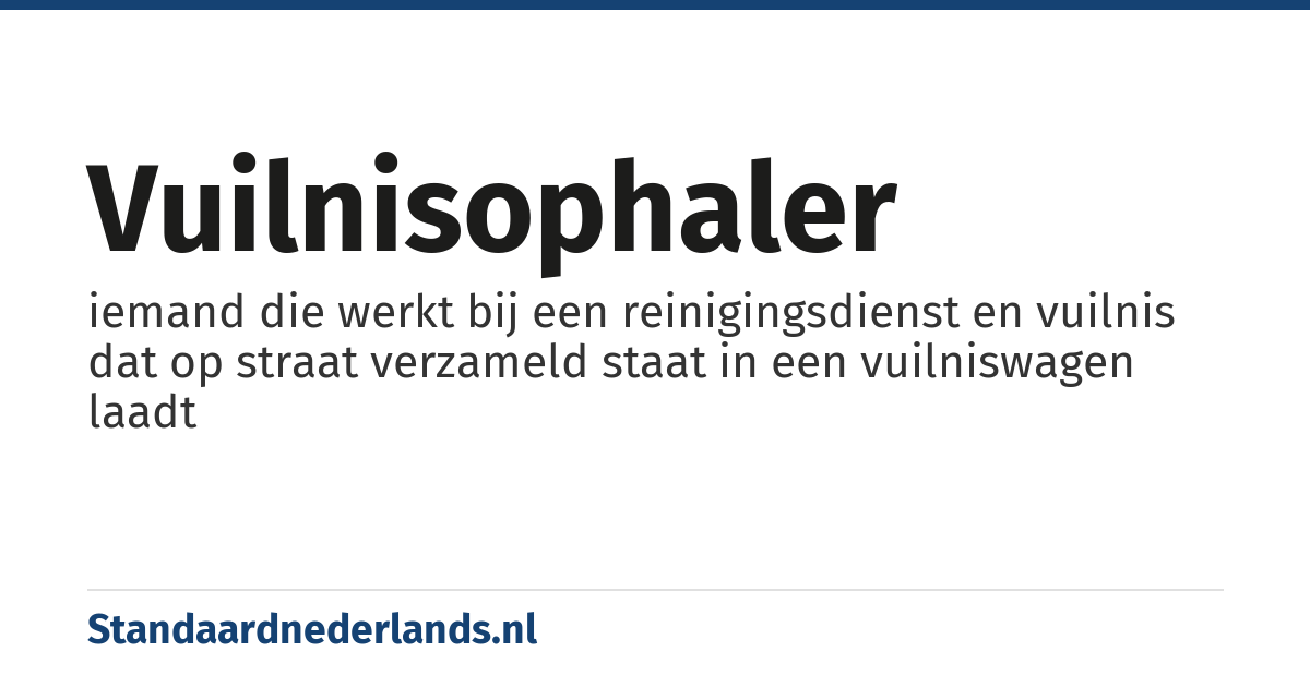 vuilnisophaler: iemand die werkt bij een reinigingsdienst en vuilnis dat op straat verzameld staat in een vuilniswagen laadt