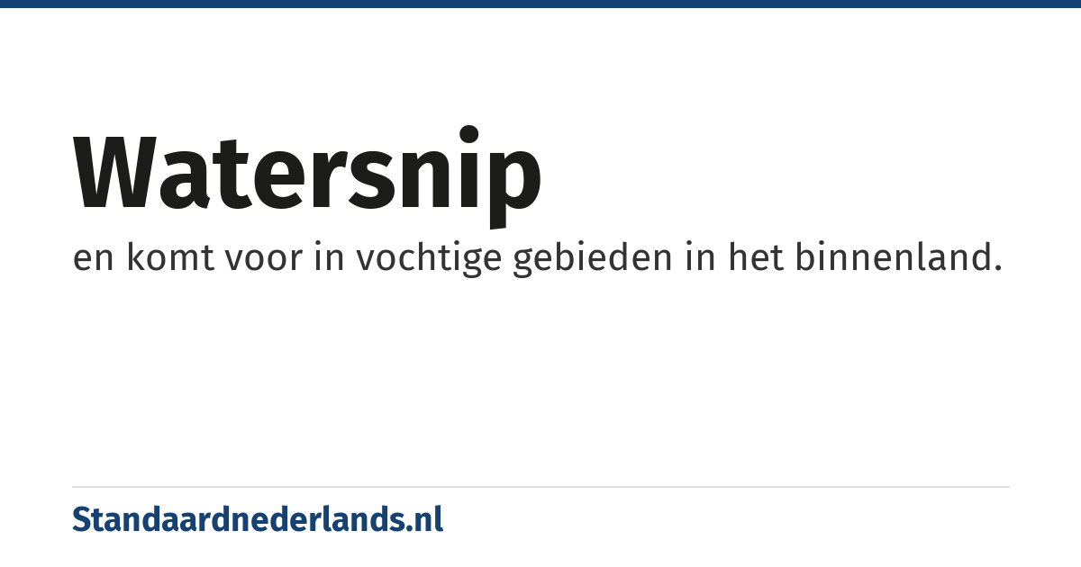 watersnip: en komt voor in vochtige gebieden in het binnenland.