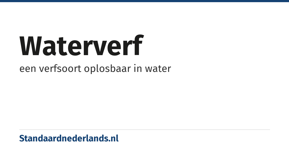 waterverf: een verfsoort oplosbaar in water