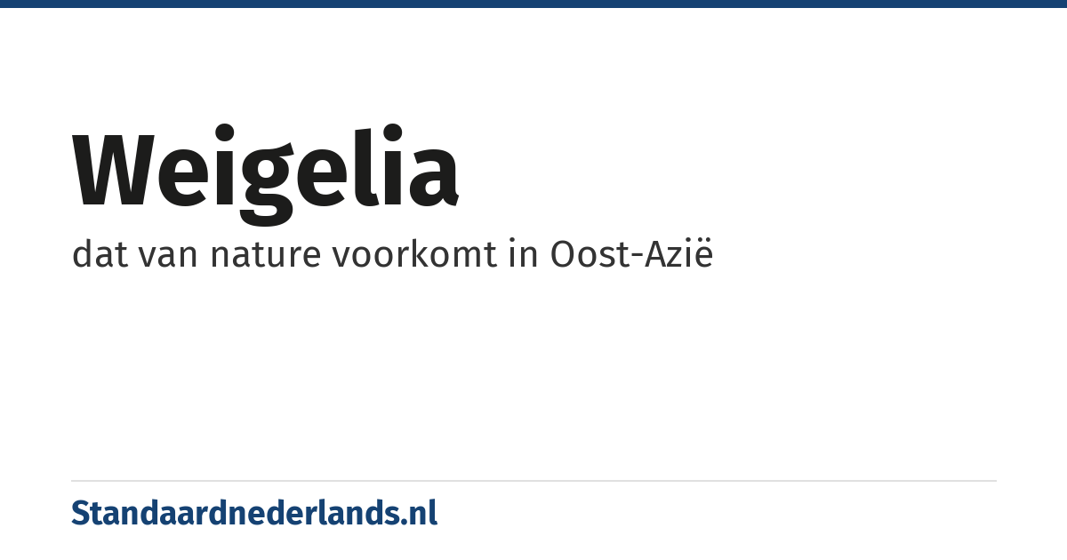 weigelia: dat van nature voorkomt in Oost-Azië