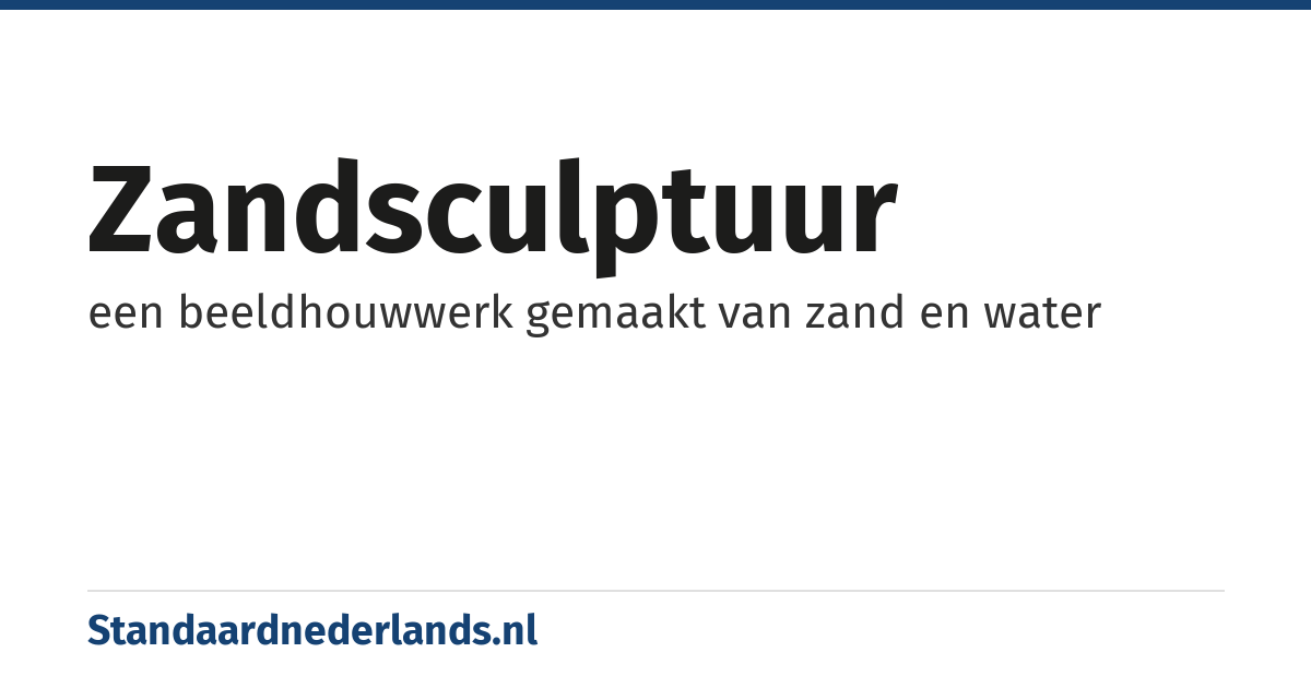 zandsculptuur: een beeldhouwwerk gemaakt van zand en water