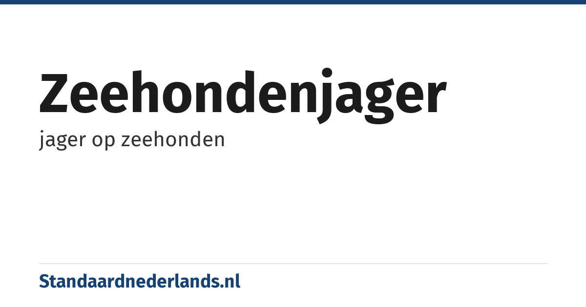 zeehondenjager: jager op zeehonden