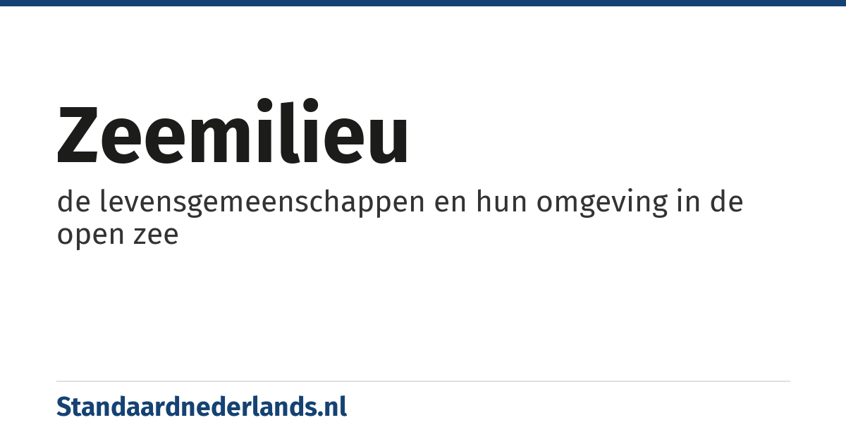 zeemilieu: de levensgemeenschappen en hun omgeving in de open zee