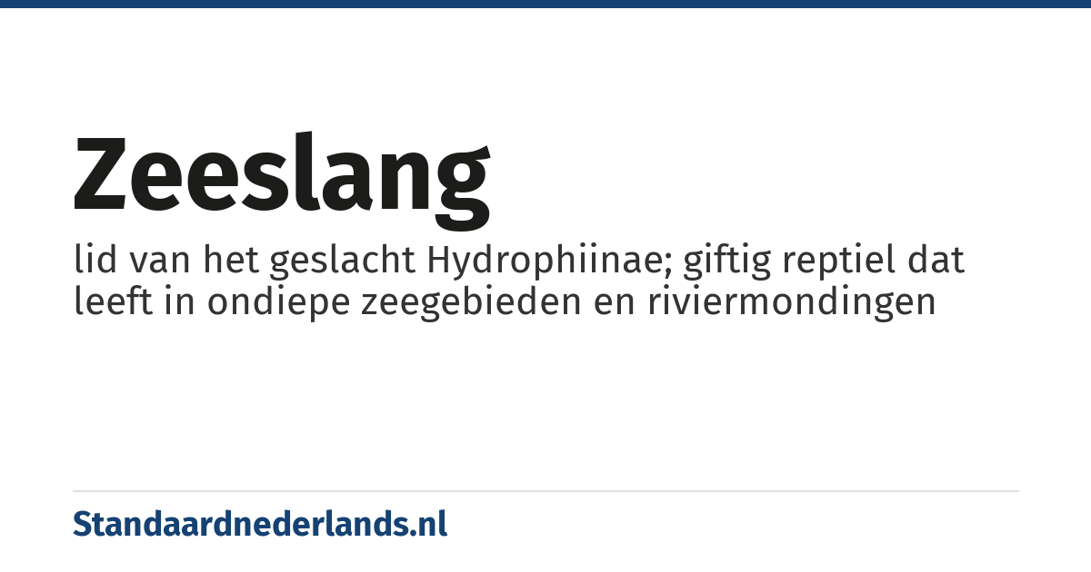zeeslang: lid van het geslacht Hydrophiinae; giftig reptiel dat leeft in ondiepe zeegebieden en riviermondingen