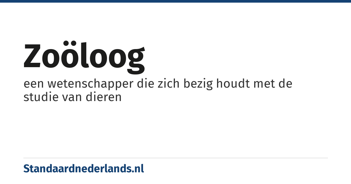 zoöloog: een wetenschapper die zich bezig houdt met de studie van dieren