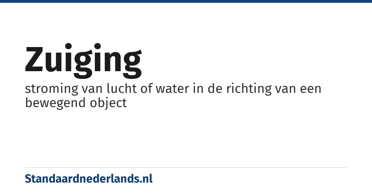 zuiging: stroming van lucht of water in de richting van een bewegend object