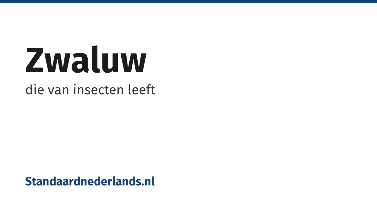 zwaluw: die van insecten leeft