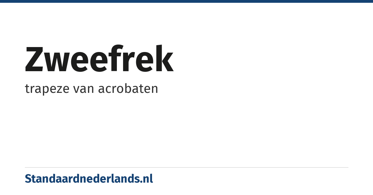 zweefrek: trapeze van acrobaten